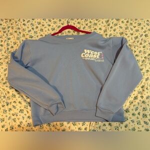 Blue West Coast Sweatshirt puffy letters